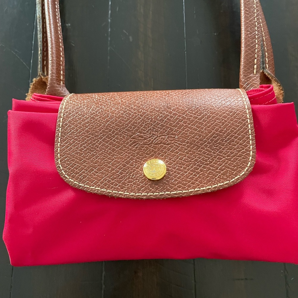 LongChamp Large Le Pliage nylon shoulder tote